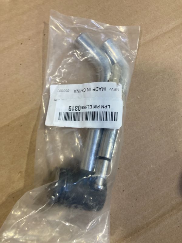 Photo 1 of TOPTOW 63530 Trailer Hitch Receiver Lock, 1/2 & 5/8 inch Diameter, Heavy Duty Bent Locking Pin, Chrome