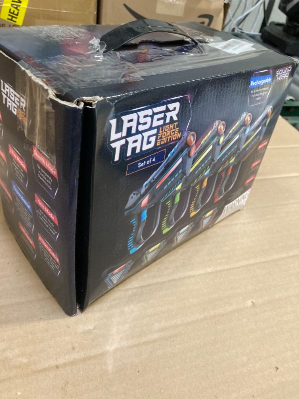 Photo 1 of Squad Hero Rechargeable Laser Tag for Kids, Teens & Adults - Boys Gifts - Blasters & Vest Sensors - Fun Ideas Age 8+ Year Old Toys - 4 Set - Lazer Teen Boy Game Boys & Girls Outdoor Teenage Activities