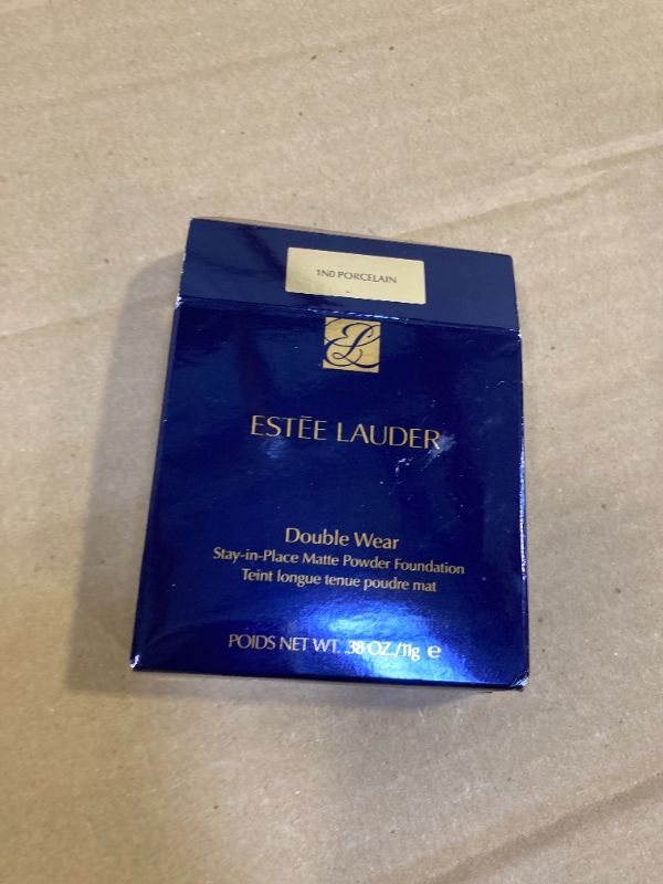 Photo 1 of Estée Lauder Double Wear 12-Hour Stay-in-Place Matte Powder Foundation | Controls Oil & Shine, 0.39 Ounce, 1N0 Porcelain