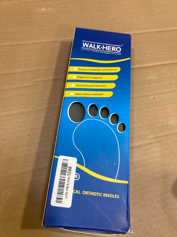 Photo 1 of Plantar Fasciitis Feet Insoles Arch Supports Orthotics Inserts Relieve Flat Feet, High Arch (Mens 16-16 1/2)