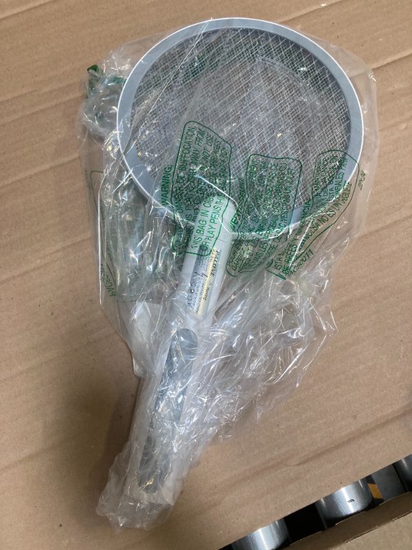 Photo 1 of PALONE Electric Fly Swatter 4000V Bug Zapper Racket 2 in 1 Fly Swatter with 1200mAh Battery Rechargeable Mosquito Killer Lamp with 3 Layers Safety Mesh for Indoor and Outdoor