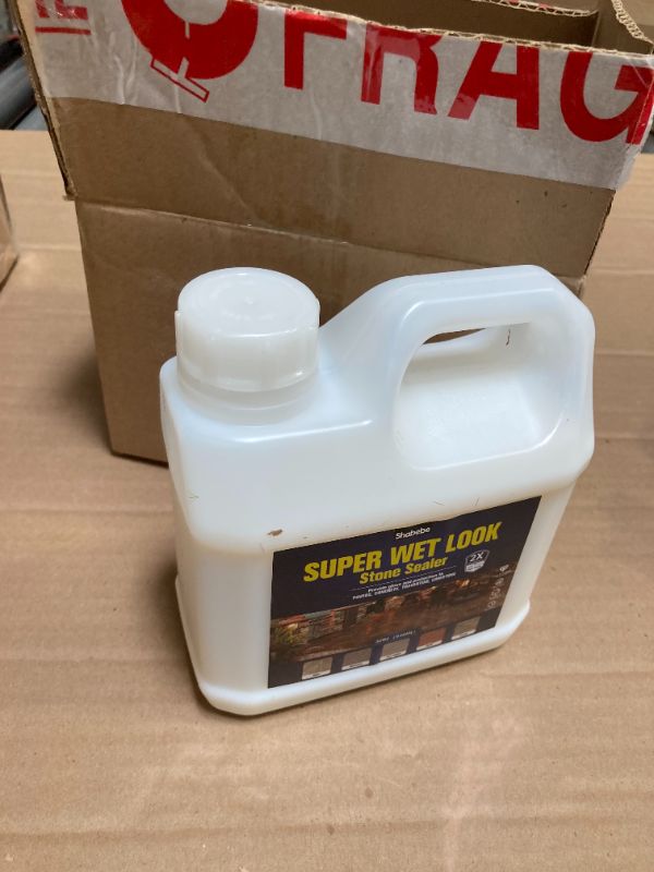 Photo 1 of Super Wet Look Stone Sealer 32oz/946ml [2025 Upgarde]–Durable & Long-Lasting Protection, High Gloss Finish for Patios, Driveways, Pavers, Interior & Exterior Color Enhancement & Easy Maintenance