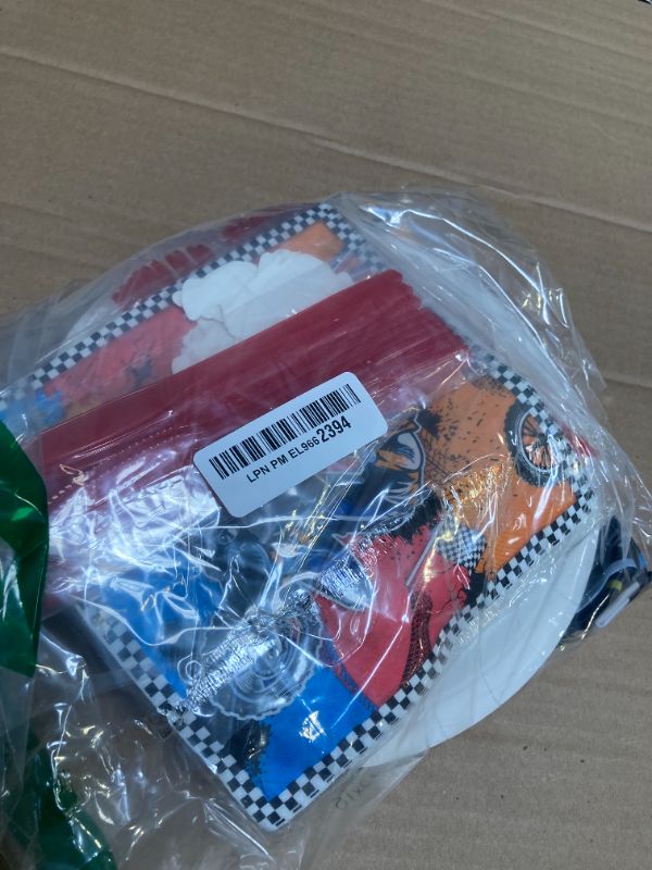 Photo 1 of Heidaman Dirt Bike Party Decorations?Dirt Bike Birthday Decorations For Boys?Motorcycle Birthday Decorations,Set Included Banner Backdrop Tablecloth Balloon Cake Toppers Cupcake Toppers 7 "Plate 9"
