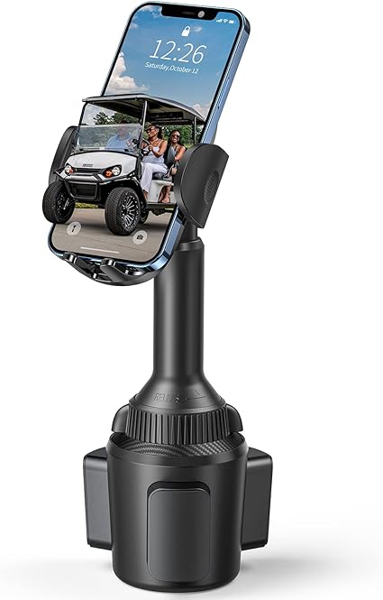 Photo 1 of Golf Cart Phone Holder Mount, Golf Cart Accessories Universal Cup Phone Holder Mount for All 4.7-6.8" Cell Phones, Fit EZGO Club Car Yamaha, Car, Truck, Golf Gifts for Men, Women