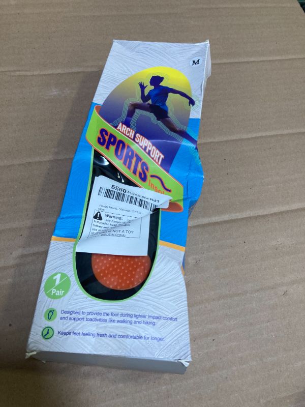 Photo 1 of Plantar Fasciitis Insoles, 220+ lbs High Arch Support Inserts for Men Women, Heavy Duty Flat Feet Pain Relief Orthotic Running Athletic Work Boot Insoles for Standing All Day-M