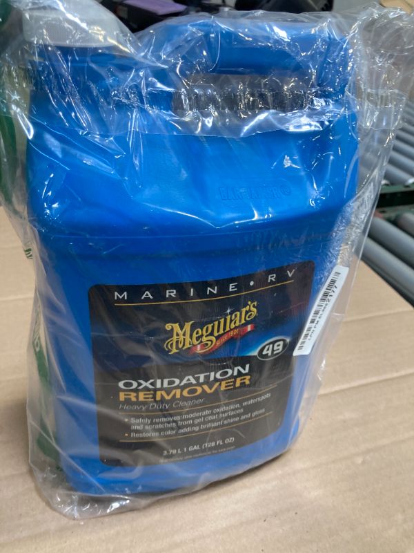 Photo 1 of Meguiar's M4901 Marine/RV Heavy Duty Oxidation Remover, Water Spot, Stain, and Boat Scratch Remover for Vehicles with Gel Coat and Fiberglass Surfaces, 1 Gallon