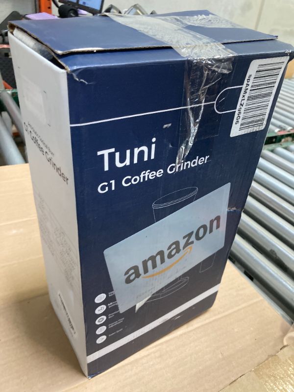 Photo 1 of Tuni G1 Conical Burr Coffee Grinder, 48 Grind Settings Anti-static Burr Mill, Precision Electronic Timer and LED Touchscreen for Espresso/Drip/Cold Brew/French Press, Stainless Steel, Ivory