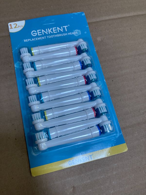 Photo 1 of Replacement Toothbrush Heads Compatible with Oral B Braun, 12 Pcs Professional Electric Toothbrush Brush Heads Compatible with Oral B Replacement Heads Refill 7000/Pro 1000/9600/500/3000