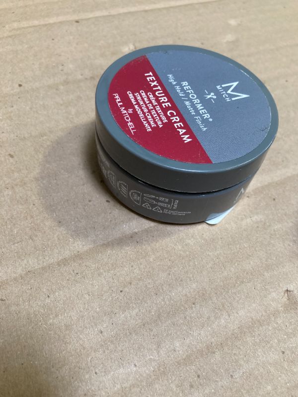 Photo 1 of MITCH by Paul Mitchell Reformer Texture Cream for Men, High Hold, Matte Finish, For All Hair Types, Especially Fine to Medium Hair, 3 oz.