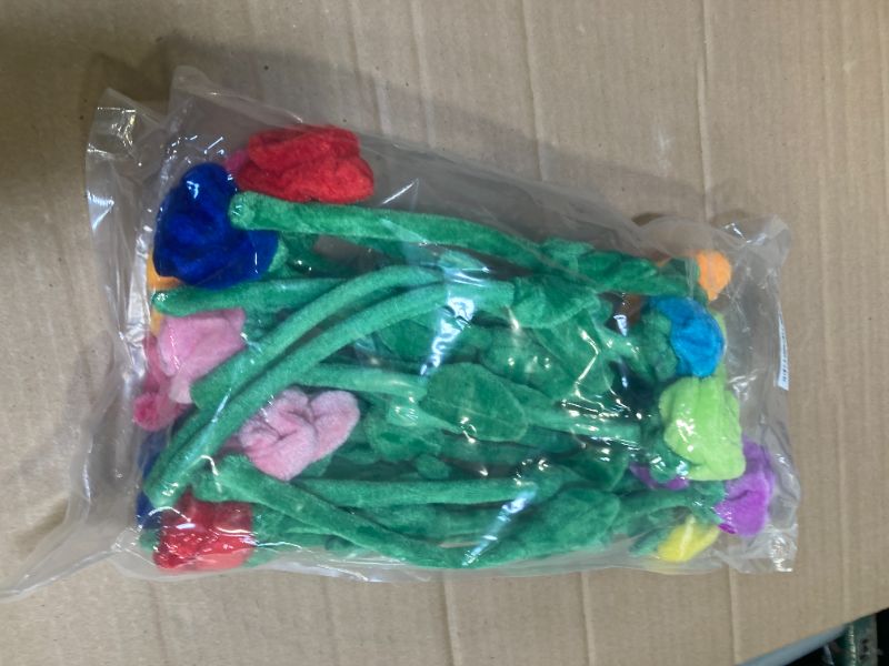 Photo 1 of 18 Pcs Plush Rose Flower Stuffed Bendable Stems Plush Bouquet Toy Soft Floral 12.6 Inch for Graduation 2025 Mother's Day Valentines Day Girl Girlfriend Wife Family and Friends(18 Pcs Colorful Series)