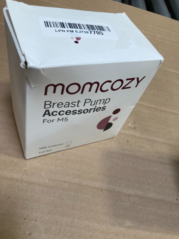 Photo 1 of Momcozy Full Set Collector Cup Only Compatible with Momcozy M5 NOT for Others. Original M5 Breast Pump Replacement Accessories (160ml, with Double-Sealed Flange 24mm)