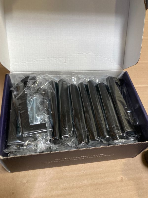 Photo 1 of Ravinte 25 Pack 4 Inch Square Cabinet Handles Matte Black Cabinet Pulls Drawer Pulls Kitchen Hardware Handles for Cupboards