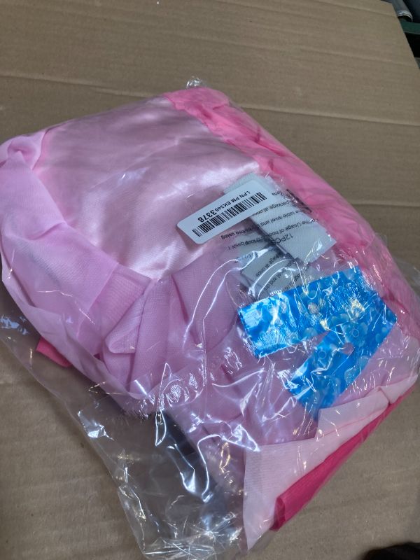 Photo 1 of Besutolife Pink Table Skirt Tutu Ruffled Tablecloth for Rectangle Table 6ft Baby Shower Gradient Pink Girls Birthday Party Unicorn Home Decor