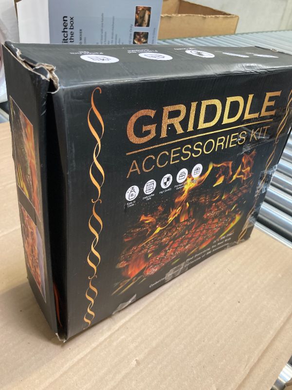 Photo 1 of 35PCS Griddle Accessories Kit, Flat Top Grill Accessories Set for Blackstone and Camp Chef, Grill Spatula Set with Enlarged Spatulas, Basting Cover, Scraper for Outdoor Barbecue