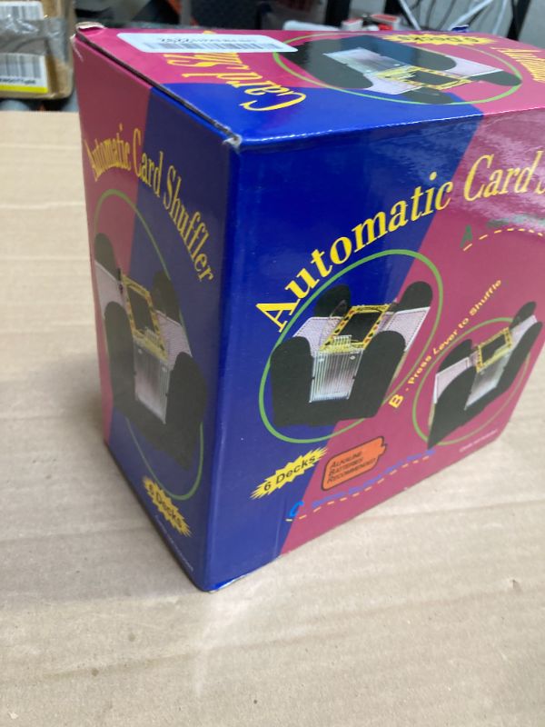 Photo 1 of Unniweei Automatic Card Shuffler 1/2/4/6 Decks, Battery-Operated Electric Shuffler, Casino Card Game for Poker, Home Card Game, UNO, Phase10, Texas Hold'em, Blackjack, Home Party Club Game