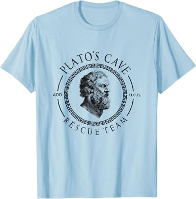 Photo 1 of Platos Cave Rescue Team Ancient Greek Plato Philosophy T-Shirt - Male XL