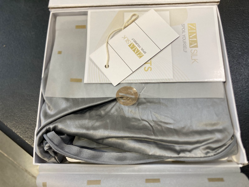 Photo 1 of ZIMASILK 25 Momme 100% Pure Mulberry Silk Pillowcase for Hair and Skin Heath, Best Gift Choice, Highest Grade 6A Silk, 900 Thread Count, 1Pc (Queen 20''x30'', Iron Gray)