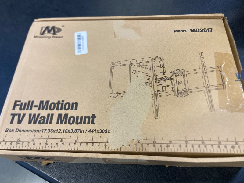 Photo 1 of Mounting Dream UL Listed TV Wall Mount for Most 42-84 Inch TV, Full Motion TV Mount with Swivel and Tilt, TV Bracket with Articulating Dual Arms, Fits 16inch Studs, Max VESA 600X400 mm, 100 lbs,MD2617