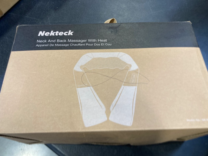 Photo 1 of Nekteck Shiatsu Neck and Back Massager with Soothing Heat, Shoulder Massager for Pain Relief Deep Tissue, Electric 3D Kneading Massage Tools for Leg Body Muscle, Corded Power, Gifts for Him Her
