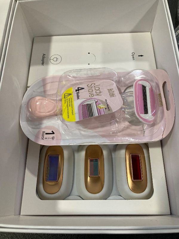 Photo 1 of Laser Hair Removal, BoSidin IPL Hair Removal with Painless Ice-Cooling, 2-in-1 Face SR Rejuvenation, 6+1 Modes, 6 Levels Hair Removal for Women Permanent, Laser Hair Removal Kit with Shaver, Goggles