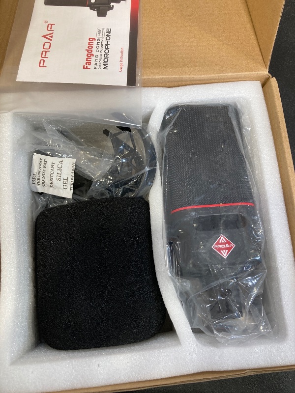 Photo 1 of PROAR XLR Microphone Cardioid Condenser Microphone XLR with 25mm Large Diaphragm for Computer PC Metal Professional Studio Mic for Recording Podcasting Streaming Gaming ASMR Voice Over Vocals