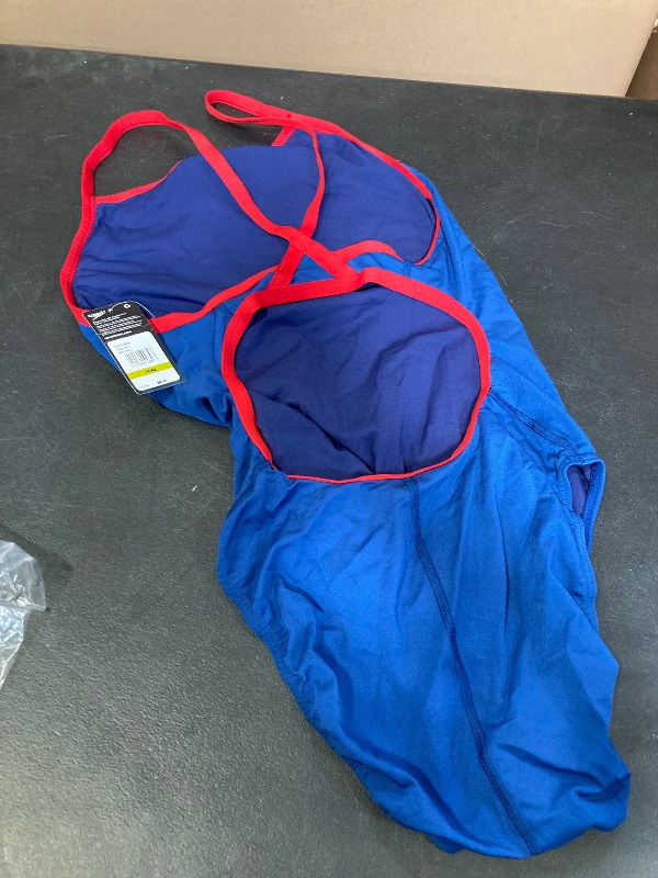 Photo 1 of Speedo Women's Swimsuit One Piece Endurance+ Flyback Solid Adult Team Colors- SIZE 14/40