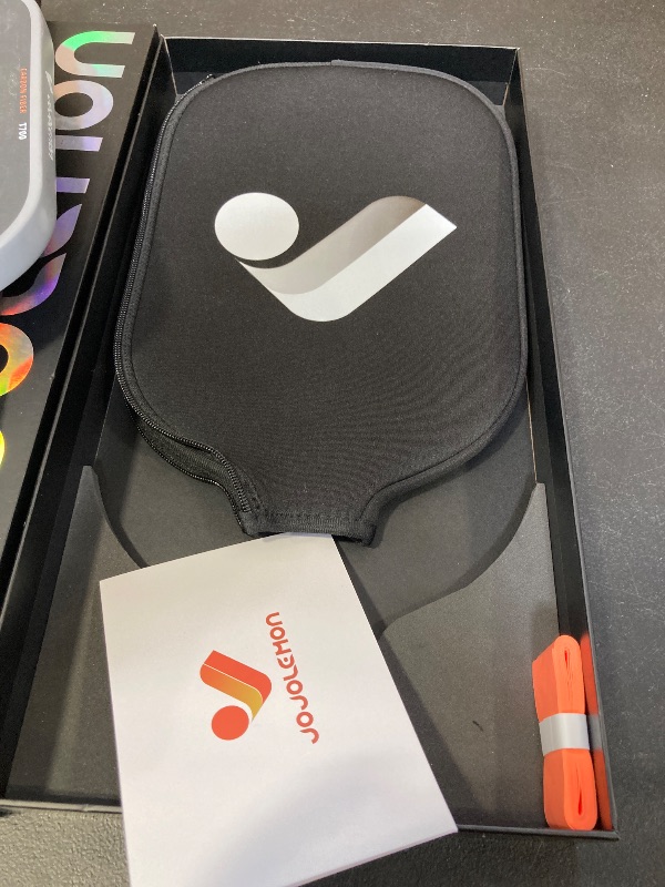 Photo 1 of JOJOLEMON Pickleball Paddles, Raw Carbon Fiber Rackets with 16mm Polymer Honeycomb Core, Hybrid Racquet Designed for Ultimate Spin & Consistency - USAPA Approved