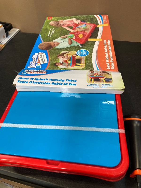 Photo 1 of Toddler Sensory Kids Table with Lid | Sensory Bin | Kidoozie | Mega Block Compatible Lid | Indoor Outdoor Use , Red, G02521 17 x 12.5 x 11 inches