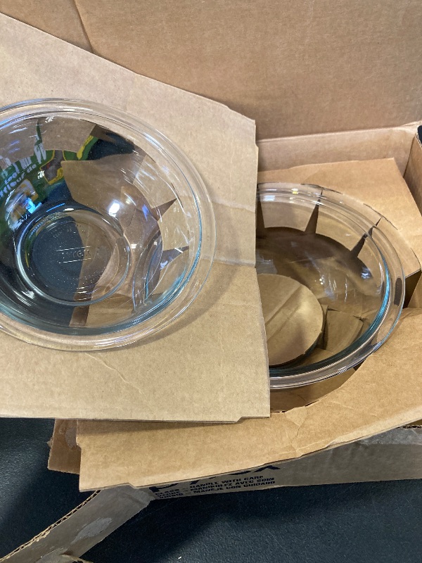 Photo 1 of Pyrex Essentials (3-Piece) Glass Mixing Bowls Set For Prepping, Baking and Cooking, Preheated Oven, Dishwasher, Freezer, and Microwave Safe