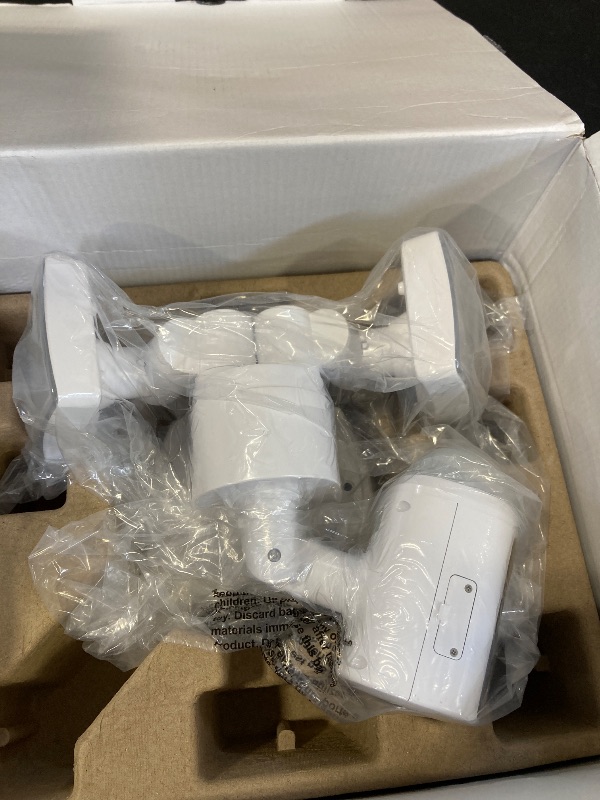 Photo 1 of Feit Electric SEC5000/CAM/WIFI Outdoor LED Smart Security Camera with Motion Sensor, 2-Way Audio, 5000 Lumens Floodlight, Works with Alexa and Google Asst, Alarm, Hardwired, Updated Version of SEC3000