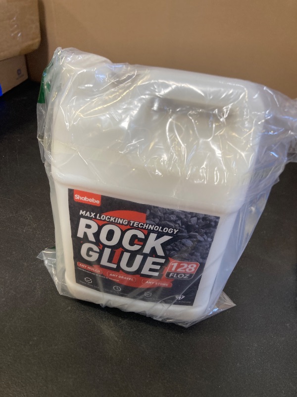 Photo 1 of Rock Glue, 1Gallon Mulch Glue for Landscaping, Fast-Dry Strong Pea Gravel Stabilizer Landscape, Non-Toxic Long-Lasting Dries-Clear Strong Pea Gravel Binder for Pebble, Pine Straw for Outdoor Gardens