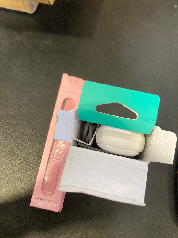 Photo 1 of Aecooly Slim Portable Fan, Thin Handheld Fan, USB Rechargeable Mini Personal [24H Max Cooling Time], Battery Powered Small Foldable Pocket for Travel, Summer, Gifts for Women, Girls -White// Glamnetic 7-in-1 Nail Buffer 