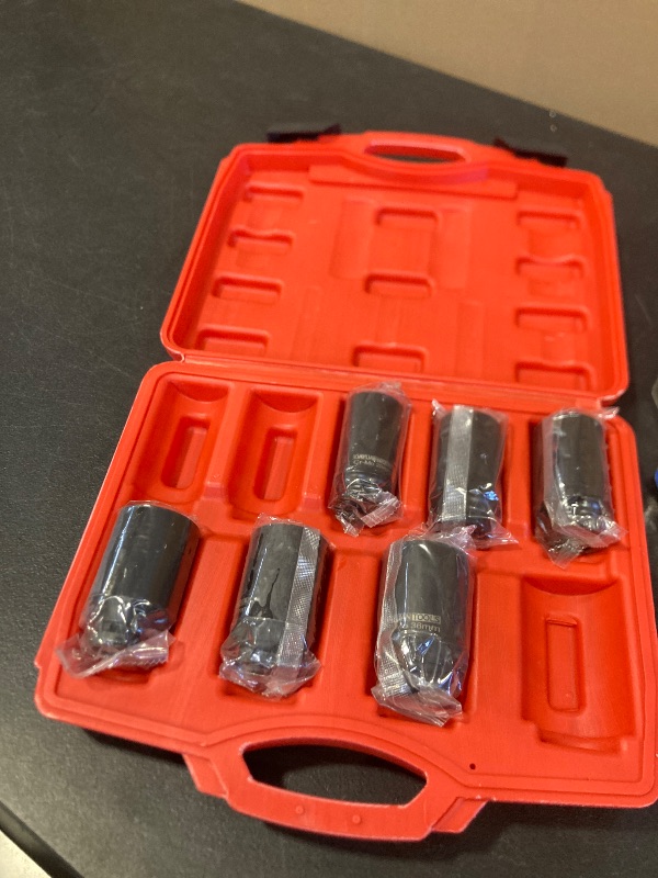 Photo 1 of 9 Pcs Axle Nut Hub Impact 1/2" Drive Socket 29 30 31 32 33 34 35 36 38mm Socket Set