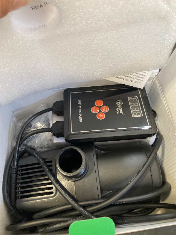 Photo 1 of hygger 24V DC Adjustable Aquarium Water Pump & Wavemaker,30dB Quiet Return Pump,10-Speed Flow Control, Dry Run Anti-Block Protection for Freshwater Saltwater Ponds Fountains (28W, 800GPH/3000LPH)