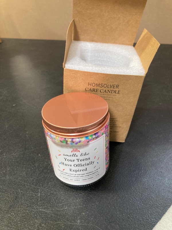 Photo 1 of Homsolver Birthday Candles Gifts for 20 21 Year Old Female Girl Her, Happy 20th 21st Birthday Decorations for Women, College Graduation Gifts (Vanilla Birthday Cake Scent with Sprinkles)