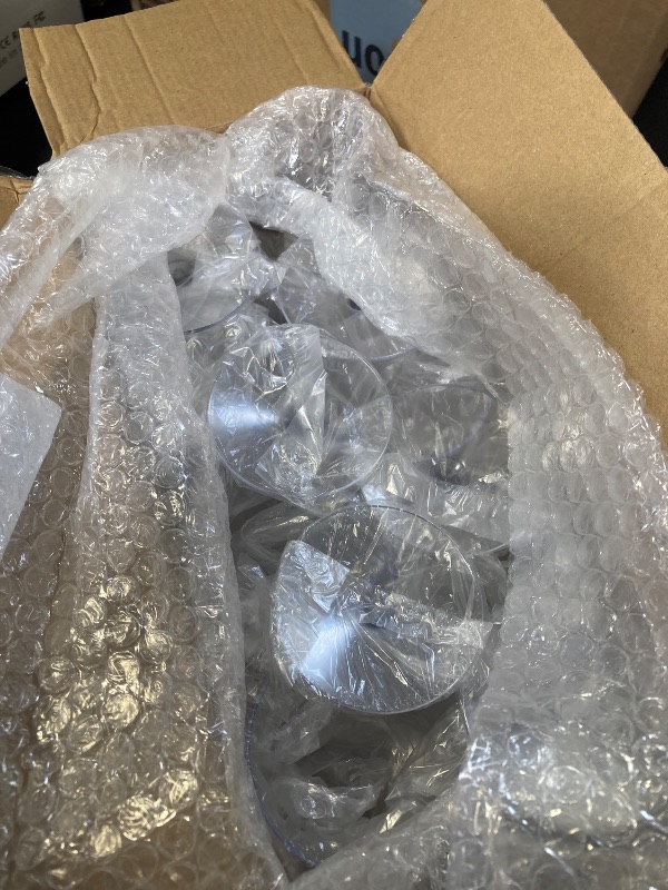 Photo 1 of Ciaell 12 Pack Clear Plastic Wine Glasses - 10 Oz Disposable Wine Glasses with Stem for Parties & Weddings & Poolside & Outdoors & Camping