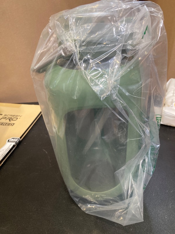 Photo 1 of WINSA Large Glass Water Bottles with Stainless Steel Handle,100 oz Gallon Drinking Bottle with 2-in-1 Straw Lid,3 Liter Glass Water Jug with Silicone Sleeve,Wide Mouth,***GREEN***