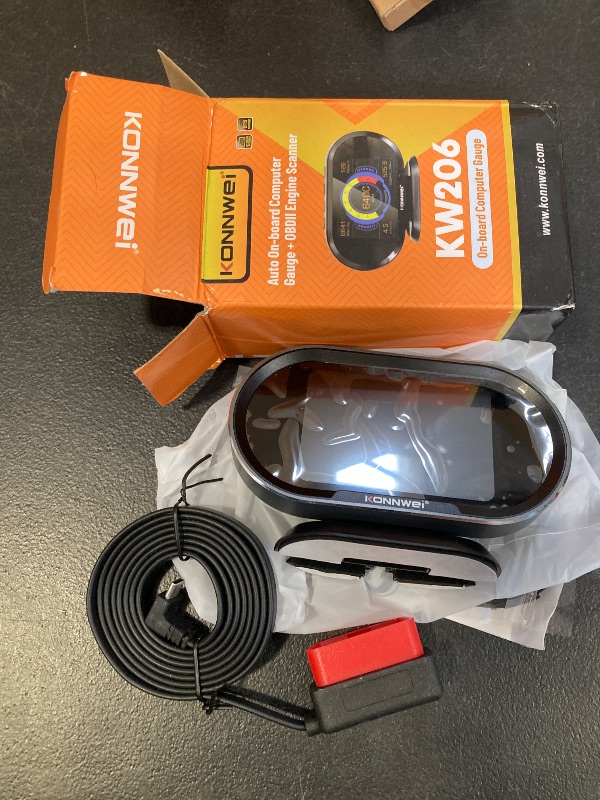 Photo 1 of KONNWEI KW206 Car OBD2 HUD Digital Meter Gauge All in One Automotive Trip Computer Smart OBD Speedometer Water Temperature Fuel Pressure Tester for All 2003 and Newer Cars