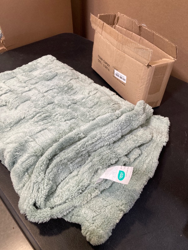 Photo 1 of Bedsure GentleSoft Sage Green Throw Blanket for Couch - Checkered Fleece Blankets Gifts for Women Men Girls, Cute Soft Cozy Throw for Bedroom Home Decor Gifts, 50x60 Inches
