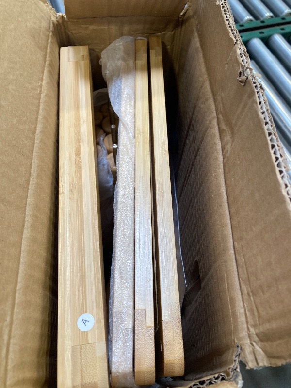 Photo 1 of AmazerBath Bamboo Bathroom Shelf, 4-Tier Bathroom Storage Shelf, Multifunctional Storage Rack for Living Room Bedroom Kitchen, Space Saver