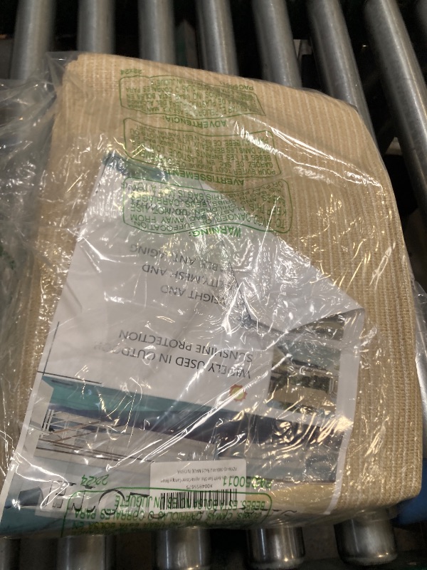 Photo 1 of 90% 8x8ft Sun Shade Cloth for Outdoor Deck Backyard Patio Garden Pergola Cover Canopy Beige