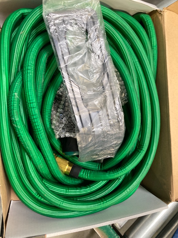 Photo 1 of Garden Hose, Water Hose 100ft with Nozzles for Yard, Outdoor - Never Kink & Tangle, Flexible Water Hoses 100 FT for Outdoor Watering, Gardening