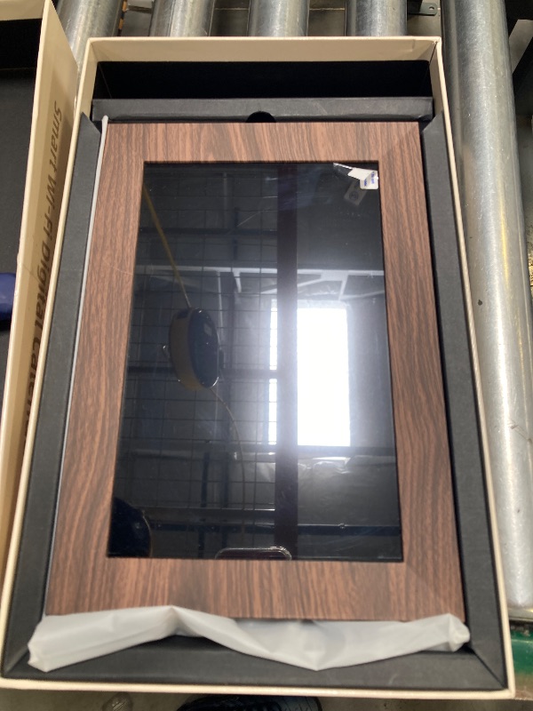 Photo 1 of SEE NOTES..........SyncGo 10.1 Inch Smart Wi-Fi Digital Calendar (Wood Grain) - Displays Your Photos, Wi-Fi Sync with Google Calendar, Wide Angle HD View