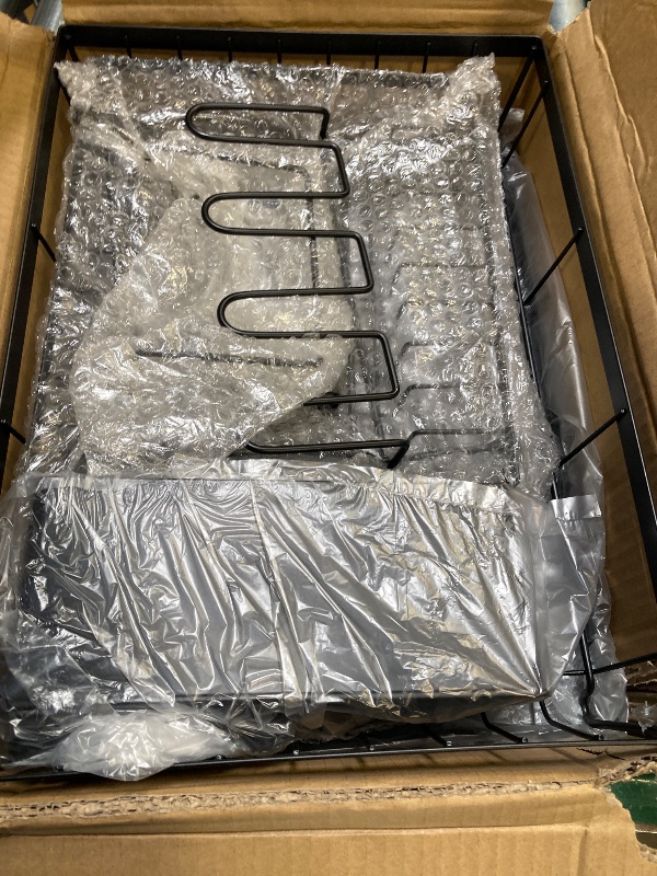 Photo 1 of 7 code Large Dish Drying Rack for Kitchen Counter, Detachable Large Capacity Dish Drainer Organizer, 2-Tier Dish Racks with Utensil Holder, Black