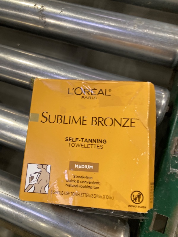 Photo 1 of L'Oreal SUBLIME BRONZE Self-Tanning Towelettes For Body Medium Natural Tan 6 Each (Pack of 3)
