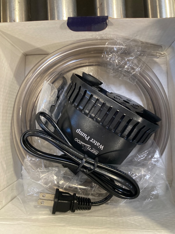 Photo 1 of REPTIZOO Low Water Level Drain Pump, 243GPH 26W Submersible Drain with Bottom Suction, Flow Adjustable Bottom-draw Water Pump for Turtle/Fish/Paludarium Tanks