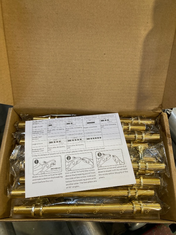 Photo 1 of Ravinte Hardware 10 Pack Gold Cabinet Pulls - 7.38 Inch Kitchen Cabinet Handles & Drawer Pulls - 5 Inch CC