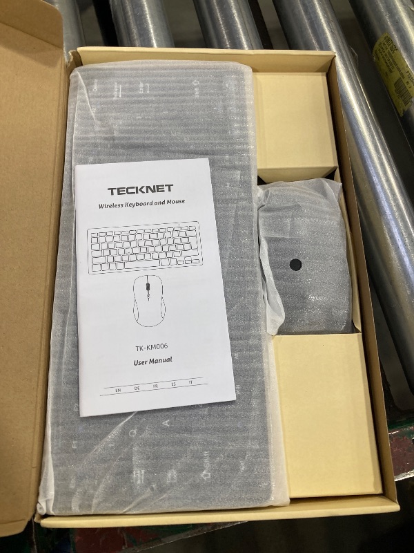 Photo 1 of TECKNET Wireless Keyboard and Mouse Combo, Mini Cordless Computer Keyboard and Mouse Set 2.4GHz, Silent Adjustable 1600 DPI, Quiet Click, Lag-Free for Computer, Laptop, PC, Windows, Mac, Chrome OS