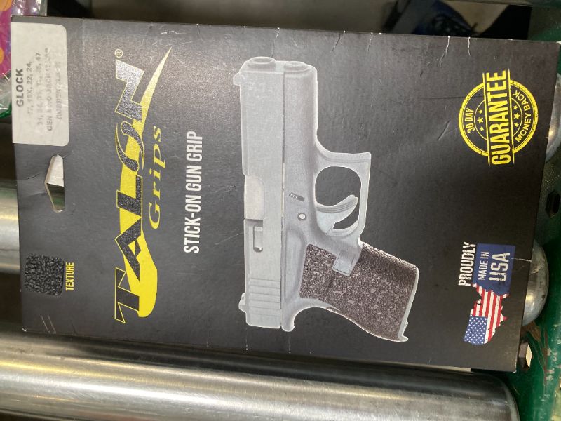 Photo 1 of Talon Grips - Adhesive Grip for Glock 17, 17 MOS, 22,, 31, 34, 35, 37, 45, , 19X - Made in The USA - Easy Installation, Durable, Superior Traction - Gen 5 - Medium Backstrap, Granulate