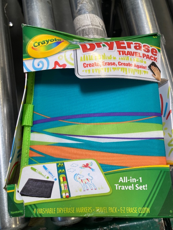 Photo 1 of Crayola Washable Dry Erase Travel Pack, Whiteboard for Kids, Ages 4, 5, 6, 7